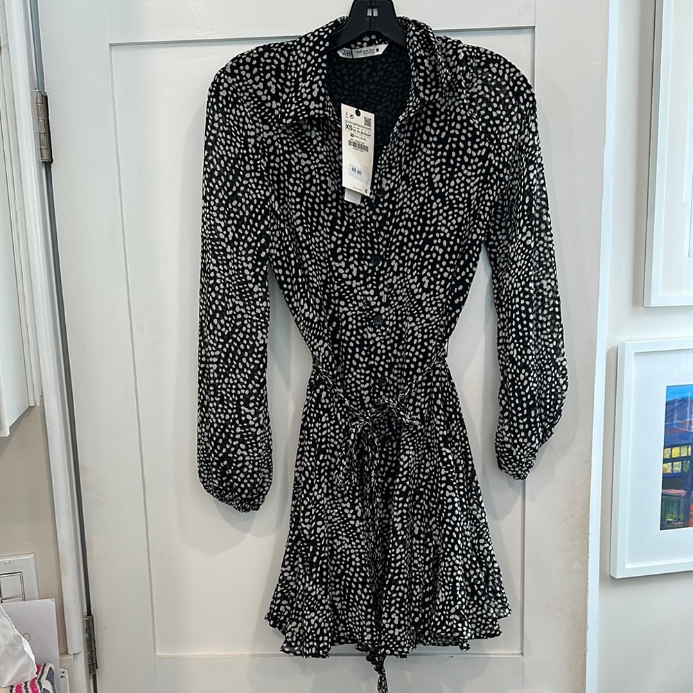 Black and White Polka Dot Dress
